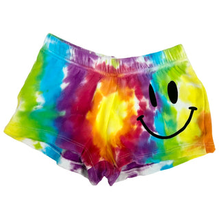 FBZ Multi Rainbow Tie Dye Swirl Shorts