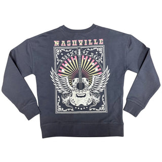 Paper Flower Nashville Graphic Sweatshirt, Paper Flower, cf-size-large-12, cf-size-medium-10, cf-size-small-7-8, cf-type-sweatshirt, cf-vendor-paper-flower, FW23, Nashville, Paper Flower, Swe