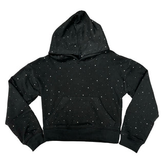 Flowers by Zoe FBZ Black with Studs Hoodie