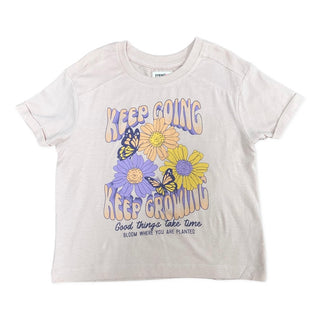 Paper Flower Keep Going Keep Growing Short Sleeve Tee, Paper Flower, cf-size-large-12, cf-size-medium-8-10, cf-size-small-7, cf-size-xlarge-14, cf-type-shirts-&-tops, cf-vendor-paper-flower, 