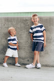 Little Bipsy Striped Tee - Navy