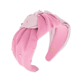 Bari Lynn Crystallized 2 Tone Satin Knot Headband - Pink, Bari Lynn, Bari Lynn, Bari Lynn Headband, Bari Lynn Headbands, Bari Lynn Twist Knot Headband with Crystals, cf-type-headband, cf-vend