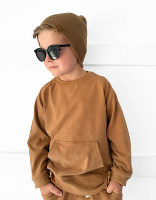 Little Bipsy Pocket Pullover - Carmel