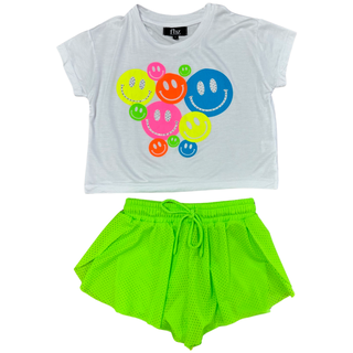 FBZ Neon Green Mesh Shorts