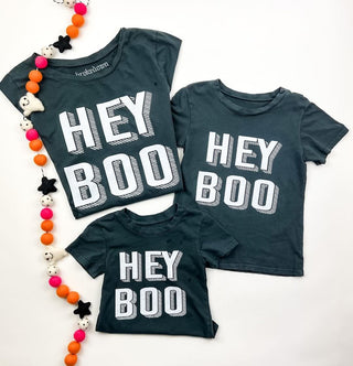 Brokedown Clothing Women's Hey Boo Tee - Vintage Black, Brokedown Clothing, Brokedown, Brokedown Clothing, Brokedown Clothing Halloween, Brokedown Clothing Mommy & Me, Brokedown Halloween, cf