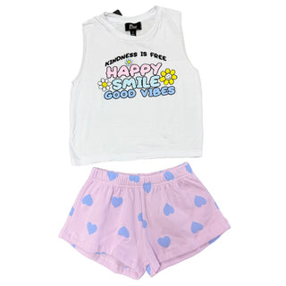 FBZ Pink with Blue Hearts Short