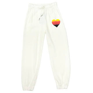 Flowers by Zoe FBZ Ombre Heart Off White Thermal Joggers