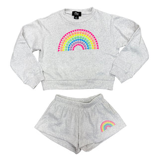 FBZ Neon Rainbow Grey Mist Sweatshirt