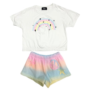 FBZ Pastel Rainbow with Rhinestones S/S Tee