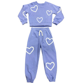 FBZ Periwinkle Heart Joggers