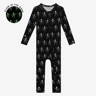 Posh Peanut Dancing Skelly Convertible One Piece, Posh Peanut, cf-size-12-18-months, cf-size-2t, cf-size-6-9-months, cf-size-9-12-months, cf-type-footie, cf-vendor-posh-peanut, Convertible On