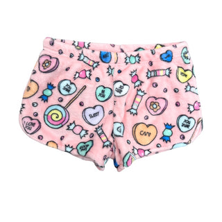 Julie & Judah Candy Heart Fleece Shorts, Julie & Judah, Candy Heart, cf-size-medium-large-12-16y, cf-size-small-medium-8-12y, cf-type-fleece-shorts, cf-vendor-julie-&-judah, Fleece Shorts, Ju