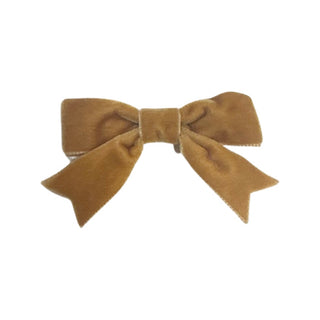 Mini Velvet Bow Tie w/Fancy Tails on Clippie, Wee Ones, cf-type-hair-bow, cf-vendor-wee-ones, Holiday Hair Bow, Streamer Bow, Velvet Bow, Velvet Hair Bow, Wee Ones, Wee Ones Hair Bow, Hair Bo