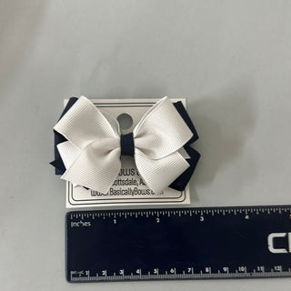 Small Grosgrain Double Layer Uniform Bow - French Barrette, Basically Bows & Bowties, ,  - Basically Bows & Bowties