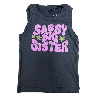 Chaser Sassy Big Sister Tank, Chaser, Big Sis, Big Sister, Big Sister Tee, cf-size-4, cf-size-5, cf-type-tank, cf-vendor-chaser, Chaser, Chaser Big Sis, Chaser Big Sister, Chaser Kids, Chaser