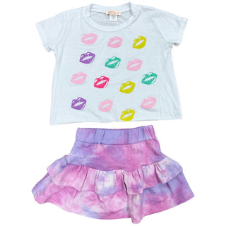 Tweenstyle Pretty Kisses White S/S Tee, Tweenstyle, Boxy Tee, cf-size-6, cf-type-top, cf-vendor-tweenstyle, Pretty Kisses, Tweenstyle, Tweenstyle Boxy Tee, Tweenstyle by Stoopher, Top - Basic