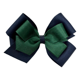 Basically Bows & Bowties Medium 2 Layer Grosgrain Hair Bow on French Barrette, Basically Bows & Bowties, Back to School, Basically Bows & Bowties, cf-type-hair-bow, cf-vendor-basically-bows-&