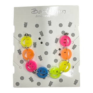 Bari Lynn Neon Smiley Face Bracelet, Bari Lynn, Bari Lynn, Bari Lynn Bracelet, Bari Lynn Smile, Bari Lynn Smiley, Bracelet, Bracelets, cf-type-bracelets, cf-vendor-bari-lynn, Gifts for Tween,