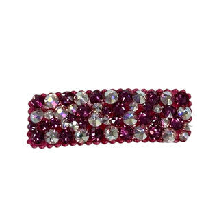 Bari Lynn All Over Swarovski Crystal Snap Clip - AB / Fuchsia, Bari Lynn, Bari Lynn, Bari Lynn Barrette, Bari Lynn Barrettes, Bari Lynn Snap, Bari Lynn Swarovski Crystal Snap Clip, Barrette, 