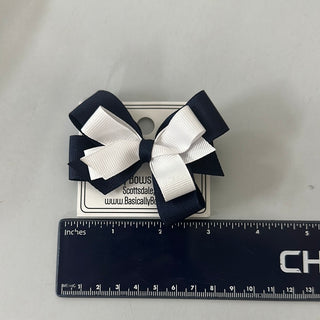 Basically Bows & Bowties Small 2 Layer Grosgrain Hair Bow on French Barrette, Basically Bows & Bowties, Basically Bows & Bowties, Clippie Hair Bow, Custom Hair Bow, Hair Bow, Hair Bows, Made 