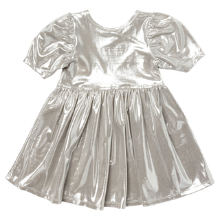 Pink Chicken Girls Lame Laurie Dress - Champagne, Pink Chicken, Big Girls Clothing, cf-size-6y, cf-size-7y, cf-size-8y, cf-type-dress, cf-vendor-pink-chicken, Champagne, Dress, Dress for Girl