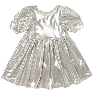 Pink Chicken Girls Lame Laurie Dress - Champagne, Pink Chicken, Big Girls Clothing, cf-size-6y, cf-size-7y, cf-size-8y, cf-type-dress, cf-vendor-pink-chicken, Champagne, Dress, Dress for Girl