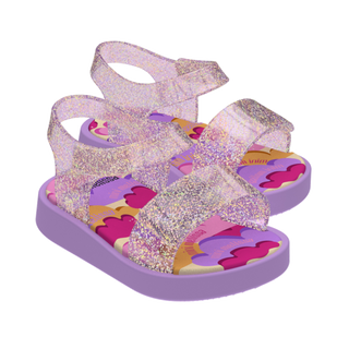 Mini Melissa Jump Sandal BB - Glitter Lilac