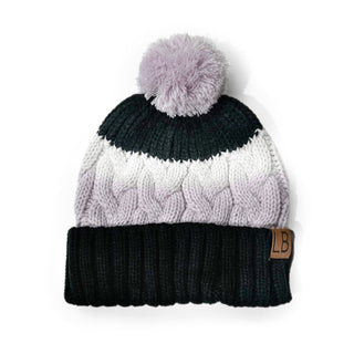 Little Bipsy Chunky Pom Beanie - Lavender, Little Bipsy Collection, Beanie, Beanie hat, Beanies, cf-size-large-2-5-years, cf-size-medium-8-months-2-5-years, cf-size-small-0-8-months, cf-type-