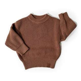 Little Bipsy Chunky Sweater - Nutmeg, Little Bipsy Collection, cf-size-0-3-months, cf-size-10, cf-size-12-18-months, cf-size-18-24-months, cf-size-2-3, cf-size-3-4, cf-size-3-6-months, cf-siz