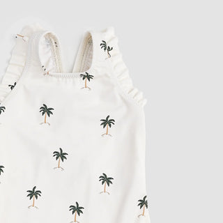 Miles the Label Palm Trees Ruffle One Piece