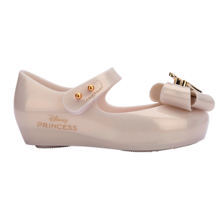 Mini Melissa Ultragirl II +Disney Princess Baby - Metallic Beige