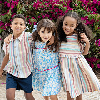 Blue Rooster Boys Jack Shirt - Multi Vintage Stripe