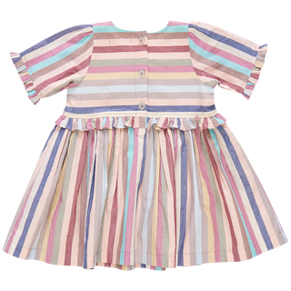 Pink Chicken Girls Raquel Dress - Multi Vintage Stripe