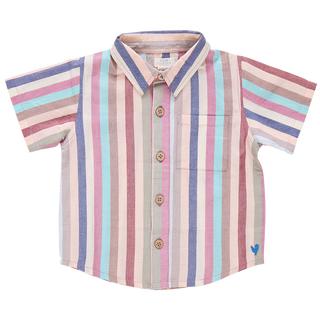 Blue Rooster Boys Jack Shirt - Multi Vintage Stripe