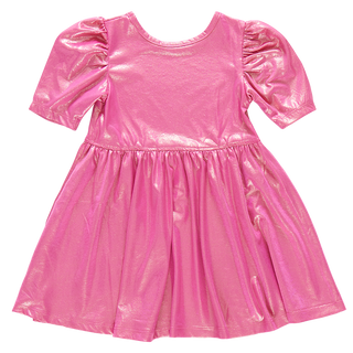 Pink Chicken Girls Lame Laurie Dress - Pink