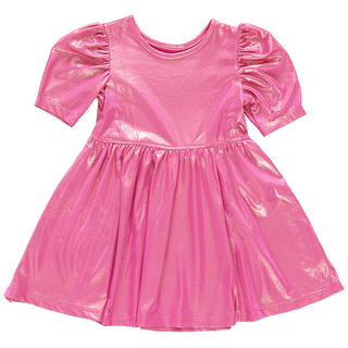 Pink Chicken Girls Lame Laurie Dress - Pink