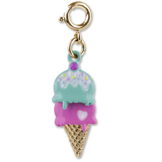 Charm It! Gold Swivel Ice Cream Cone Charm, Charm It!, cf-type-charms-&-pendants, cf-vendor-charm-it, Charm Bracelet, Charm It Charms, Charm It!, Charm It! Gold Ice Cream Cone Shaker Charm, C