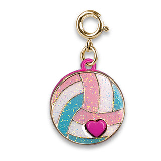 Charm It! Gold Glitter Volleyball Charm, Charm It!, cf-type-charms-&-pendants, cf-vendor-charm-it, Charm Bracelet, Charm It Charms, Charm It!, Charms, High Intencity, Volleyball, Charms & Pen