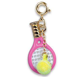 Charm It! Gold Tennis Racquet Charm, Charm It!, cf-type-charms-&-pendants, cf-vendor-charm-it, Charm Bracelet, Charm It Charms, Charm It!, Charms, High Intencity, Promotion, Tennis, Tennis Ra