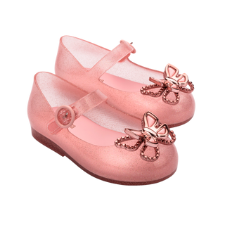 Mini Melissa Mini Sweet Love Fly - Pink Glitter / Rose