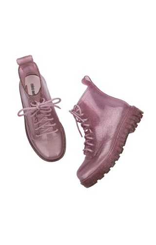 Mini Melissa Coturno Kids Boot - Glitter Pink, Grendene, Boot, Boots, cf-size-1, cf-size-13, cf-size-2, cf-size-4, cf-type-sandal, cf-vendor-grendene, Coturno Boot, Grendene, Grendene Mini Me