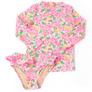 Shade Critters Rashguard Set - Fresh Floral Pink