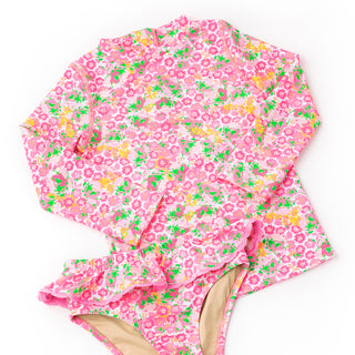 Shade Critters Rashguard Set - Fresh Floral Pink