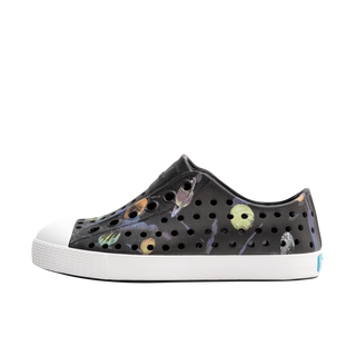 Native Jefferson Print Shoes - Jiffy Black / Shell White / Up In Space