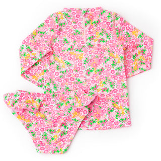 Shade Critters Rashguard Set - Fresh Floral Pink