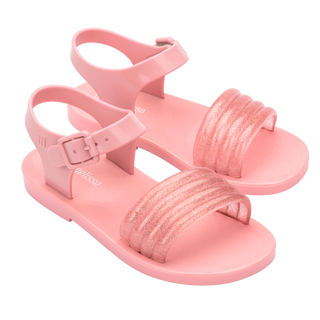 Mini Melissa  Mar Wave Kids - Pink / Glitter Pink