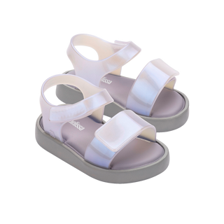 Mini Melissa Jump Sandal BB - Grey / Pearl Blue