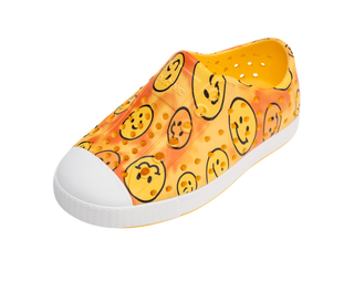 Native Jefferson Print Shoes - Pineapple Yellow / Shell White / Happy Tie Dye