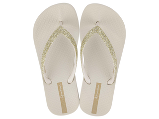 Ipanema Kid's Ana Sparkle Flip Flop - Beige / Glitter Beige