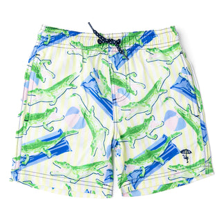 Shade Critters Beach Gator Swim Trunks